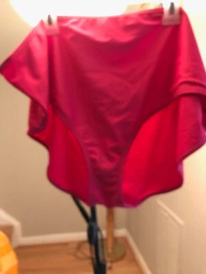 Parte inferior de bikini de baño Jaclyn Smith rosa liso traje de baño Foto 1 de 2