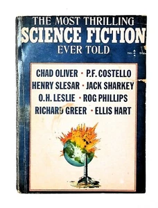 Most Thrilling SCIENCE FICTION Ever Told No 4 Ellis Hart Jack Sharkey - Picture 1 of 2