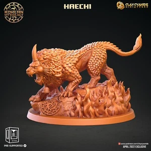 Haechi Lion Tiger Beast Korean Mythology - Clay Cyanide RPG D&D 3D Printed - Picture 1 of 1