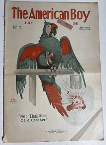 July 1911 The American Boy Magazine Boy Scouts Rugby Knot Tying Wrigley Gum Ad - Picture 1 of 19