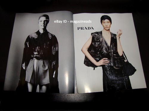 PRADA 4 pagine STAMPA AD primavera 2024 LIU WEN negazione tumukunde LEXI BOLING