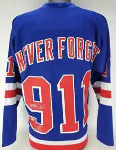 Robert O’Neill Signed New York Rangers 911 Never Forget Jersey "Never Quit"(PSA)