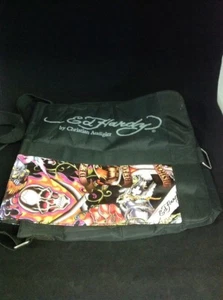 Ed Hardy by Christian Audigier Messenger Bag Euc Es Ws37 - Picture 1 of 7