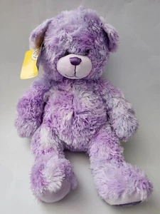 Build a Bear Gem of a Friend Bearilliant Amethyst w/Silver Sparkle Plush 16" - - Picture 1 of 7