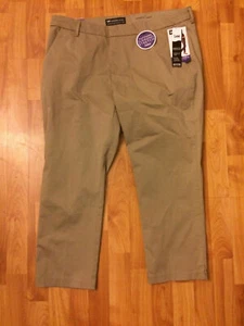 LEE Women's Petite Modern Series Midrise Fit Tapered Ankle Pant 16SP Flax - Picture 1 of 7