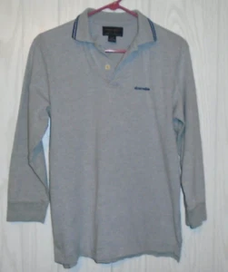 Abercrombie Jungen großes graues langärmeliges Poloshirt 100 % Baumwolle EUC - Bild 1 von 9