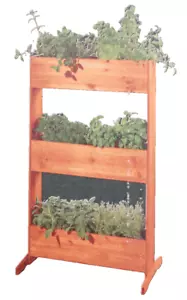 Parkside Holz Hochbeet 3 Etagen Vertikalbeet Pflanzkasten Pflanzregal Pflanzleit - Bild 1 von 15