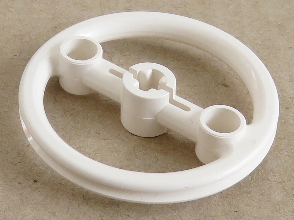 LEGO Technic - Lenkrad / Riemenscheibe / Umlenkrolle / Rad, weiß # 3736 - Bild 1 von 1