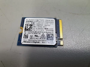 Western Digital PC SN530 M.2 2230 NVMe WDG 256GB SSD Gen3x4 Wiped Tested - Picture 1 of 2