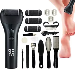 Electric Foot Callus Remover Rechargeable Portable Feet File Pedicure Kit 3Speed - Picture 1 of 20