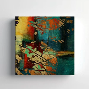 Stampa tela design grunge astratto arte da parete, elegante arredamento casa appendiabiti da parete - Foto 1 di 12