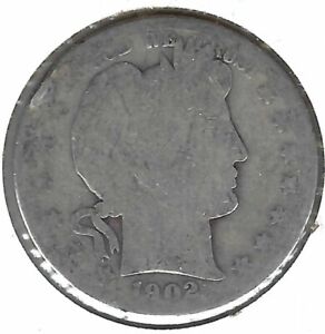 1902-O New Orleans Circulated Silver Liberty Head Half Dollar Coin!