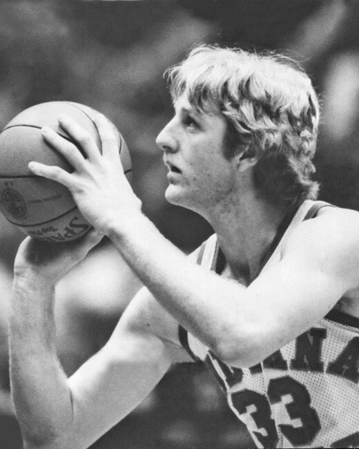 Глянцевый баскетбольный плакат 1978 Indiana State LARRY BIRD 8x10 - Изображение 1 из 1