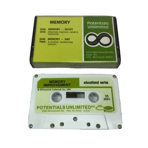 Ancienne cassette subliminale AMÉLIORATION DE LA MÉMOIRE potentiels illimités Konicov - Photo 1 sur 2