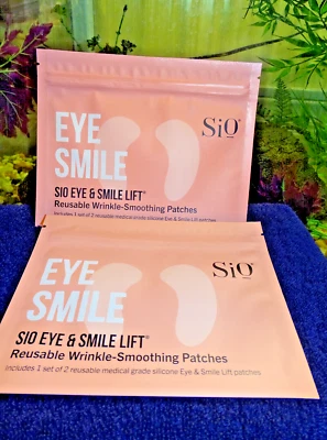 SIO Eye & Smile Lift Reusable Wrinkle Patches x2  & 2 lip sio super liplift free - Image 1 of 2