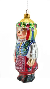 RARE VINTAGE BLONDE EURO DARLING IN TRADIT. DANCE COSTUME, CHRISTMAS ORNAMENT - Picture 1 of 12