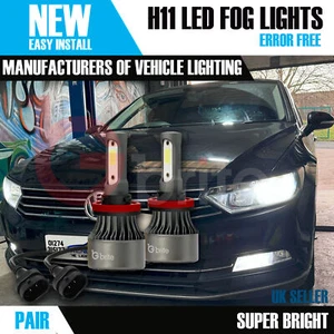 2 x VW PASSAT B8 SN30 H11 72W 8000 lumens LED fog Kit White Canbus Error Free - Picture 1 of 7