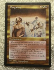1X PURGATORY Mirage LP mtg Magic Gathering Card Reserved List
