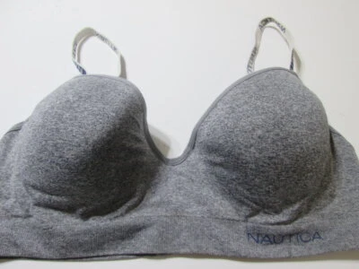 Sujetador Nautica Talla 38C Gris Camiseta Forrada con Aros Correas Ajustables Íntimas Foto 1 de 4