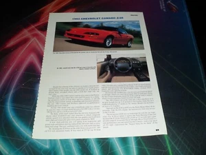 Chevrolet Camaro Z/28 1993 original e Indy Pace Car escritura - Imagen 1 de 2