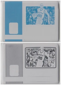 2022-23 National Treasures Manu Ginobili Clutch Factor Signature Plate 1/1 Lot 2 - Picture 1 of 2