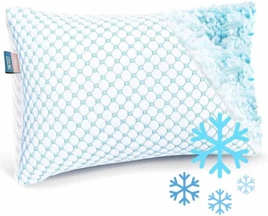 Memory Foam Cooling Pillow Heat and Moisture Reducing Ice Silk and Gel Infused - Picture 1 of 8