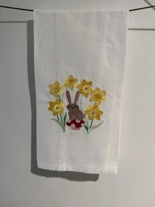 Mushroom And Rabbit Decorative Kitchen Towel NWOT - Picture 1 of 1