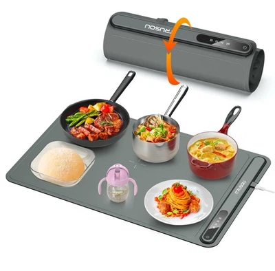 ITRUSOU ELECTRIC WARMING TRAY - FULL SURFACE HEATING - DARK GRAY - Image 1 of 4