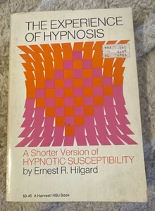 THE EXPERIENCE OF HYPNOSIS ERNEST R. HILGARD 1968 PAPERBACK VINTAGE HARCOURT - Picture 1 of 24