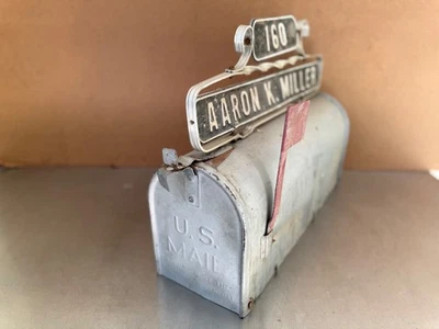 Buzón de acero galvanizado Deshler de colección rústico granja rural correo industrial de Estados Unidos Foto 1 de 4