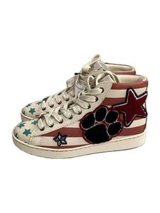 Coach High-top Sneaker Border Star Applique 23cm BEG Used - Picture 1 of 5