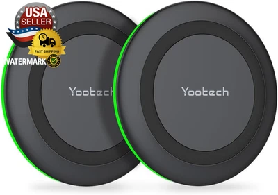 Yootech [2 Pack] Wireless Charger,10W Max Fast Wireless Charging Pad Compatible  - Image 1 of 4