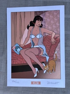 BERTHET EX-LIBRIS PIN-UP BÉDÉ EN BULLES 2011 N°/SIG 250 EX 21 x 29 EN ÉTAT NEUF - Imagen 1 de 1