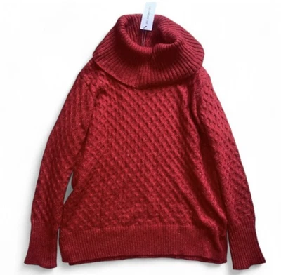 Suéter tejido cuello alto Liz Claiborne talla XXL para mujer nuevo con etiquetas Foto 1 de 4