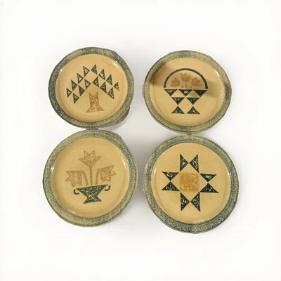 Vintage Pfaltzgraff America MAFA 10 3/8” Stoneware Dinner Plates – Set of 4 (x1) - Image 1 of 4