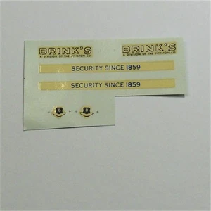 Dinky Toys 275 Brinks Armoured Car Decal Set - Picture 1 of 3