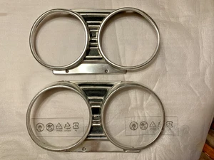 1967 Chevrolet Chevelle, Malibu & El Camino, One Pair Headlight Bezels, OEM - Picture 1 of 17