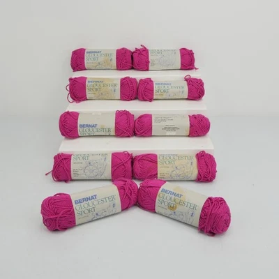 Vintage Bernat Gloucester Sport Yarn Lot Knit Crochet 110 Yards Craft Supplies - Image 1 of 4