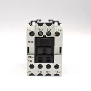 Contactor magnético TECO CU-16, voltaje de bobina de 24 VCA, contactos 3A1a (normalmente abierto) - Imagen 1 de 4