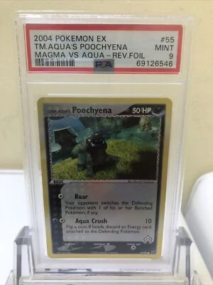 2004 POKEMON EX Team Magma vs Team Aqua Poochyena Foil PSA 9 MINT #55 151 - Image 1 of 4