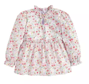 LITTLE ENGLISH geblümte L/S Webbluse - rot/rosa - neu mit Etikett Mädchen 10 - Bild 1 von 1