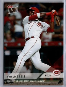 2018 Topps Now #607 Phillip Ervin Cincinnati Reds - Picture 1 of 2