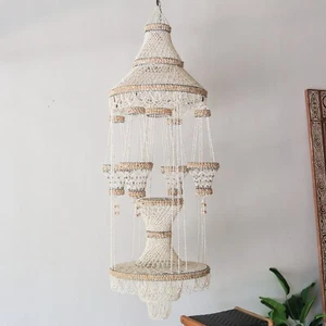 Muschel Kronleuchter für Töpfe Dekoration im Vintage Design - Bild 1 von 7