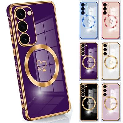 MARKENLOS MagSafe Hülle Für Samsung Galaxy S25 FE Ultra S24 S23 Schutzhülle Handy Tasche