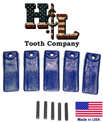 156SP TARIFF FREE X156 TEETH +Pins, FORGED in *USA* by H&L Tooth, Best for X156L - Image 1 of 4