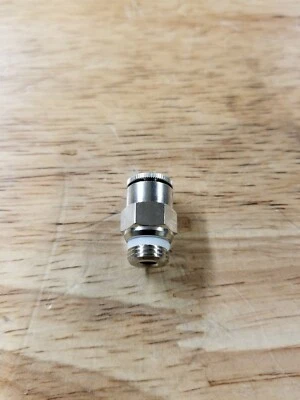 Power team.SPX 250464 Straight Fitting Push Connector 1/4OD tube X 1/8NPTF male - Image 1 of 4