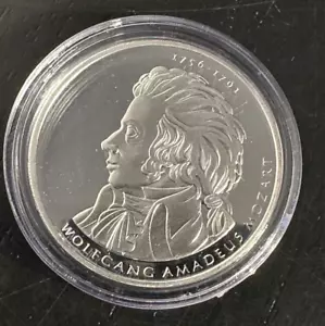 W. Amadeus Mozart - 2006 - 10 Euro - Gedenkmünze - Silber - PP - Spiegelglanz - Bild 1 von 2