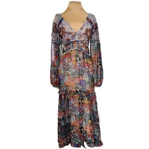 Vestido Anthropologie Maeve Maxi Boho Floral Para Mujer Talla 2 - Imagen 1 de 7