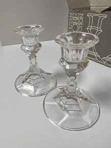 Vintage Crystal Candle Holders S&H Green Stamps 1970’s Original Box - Picture 1 of 13