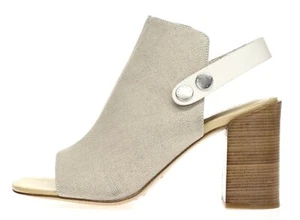 RAG & BONE Womens 'Leigh' Beige Canvas Sandals Sz US-10 / EU-40 - Picture 1 of 7